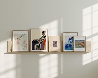 Set of 5 Wood Frame Mockup,3x4 Room Gallery Wall Mockup,minimal