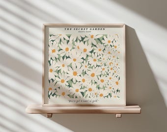 Square Wood Frame Mockup, Room Wall Art Display (PSD)