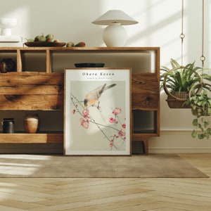 Wood Frame Mockup in Living Room,4x3 Ratio Boho Frame Mock-Up,Art Print Display,Print Poster Art Mockup,Minimal Interior Art Mockup Psd
