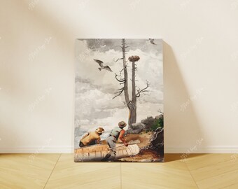Vertical Canvas Mockup, Modern 5x7 Painting Display (PSD, JPG)
