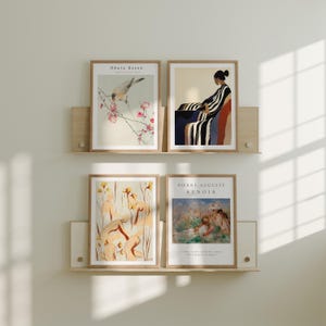 Minimalist Gallery Wall Frame Mockup,4 Frames Wood Frame Mockup,3x4 Wall Art Mockup,Print Poster Mockup,Interior Art Mockup Psd Photopea