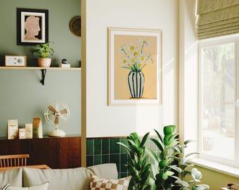 Wood Frame Mockup in Living Room,3x4 Ratio Boho Frame Mock-Up,Art Print Display,Print Poster Mockup,Minimal Interior Art Mockup Psd Photopea