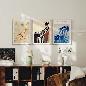 3 Wood Frames Mockup,3x4 Ratio Vertical Frame Mockup in Home Interior,Print Poster Mockup,Art Print Mockup,Realistic Mockup,PSD Smart Object