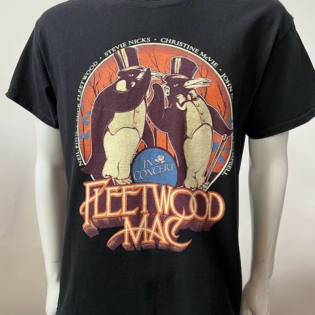 Maglietta Ufficiale Fleetwood Mac - Logo Classico, Colore Nero | T-Shirt Unisex In Cotone - Foto 6