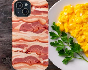 Bacon Magnetic Phone Case, Foodie Pig Lover Gift