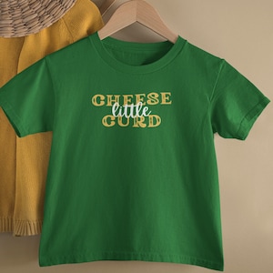 Cheese Curd Toddler Shirt For A Wisconsin Kid Cheese Kids Shirt Cheese Lover TShirt For A Midwest Child Toddler Milwaukee Gift Madison Kid