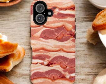 Bacon Phone Case, Foodie Magnetic Phone Cover