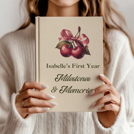 Baby Girl Shower Gift First Year Milestones and Memories New