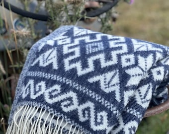 100% wool baltic throw blanket