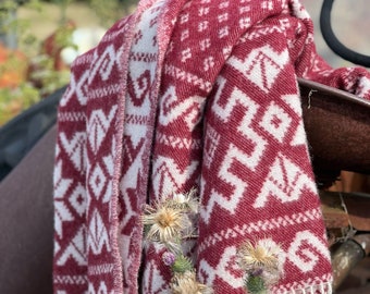 100% wool baltic throw blanket
