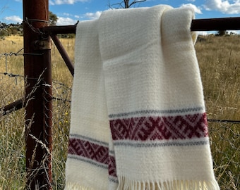 100% wool baltic throw blanket