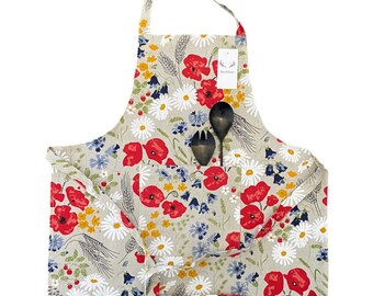 Baltic Linen Wildflowers Apron