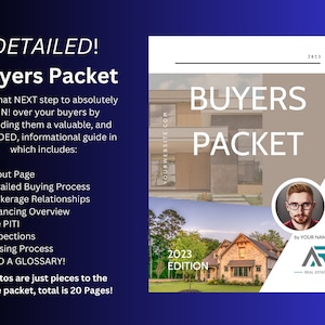 Detailed & Professional Real Estate Buyer&#39;s Packet - Fully Customizable Template