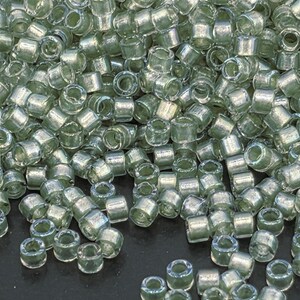 DB2378:Silver Strand Inside Color Lined Rainbow Duracoat | Size 11/0 | 7g
