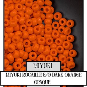 8-0406 Miyuki Rocaille 8/0 | Dark Orange O