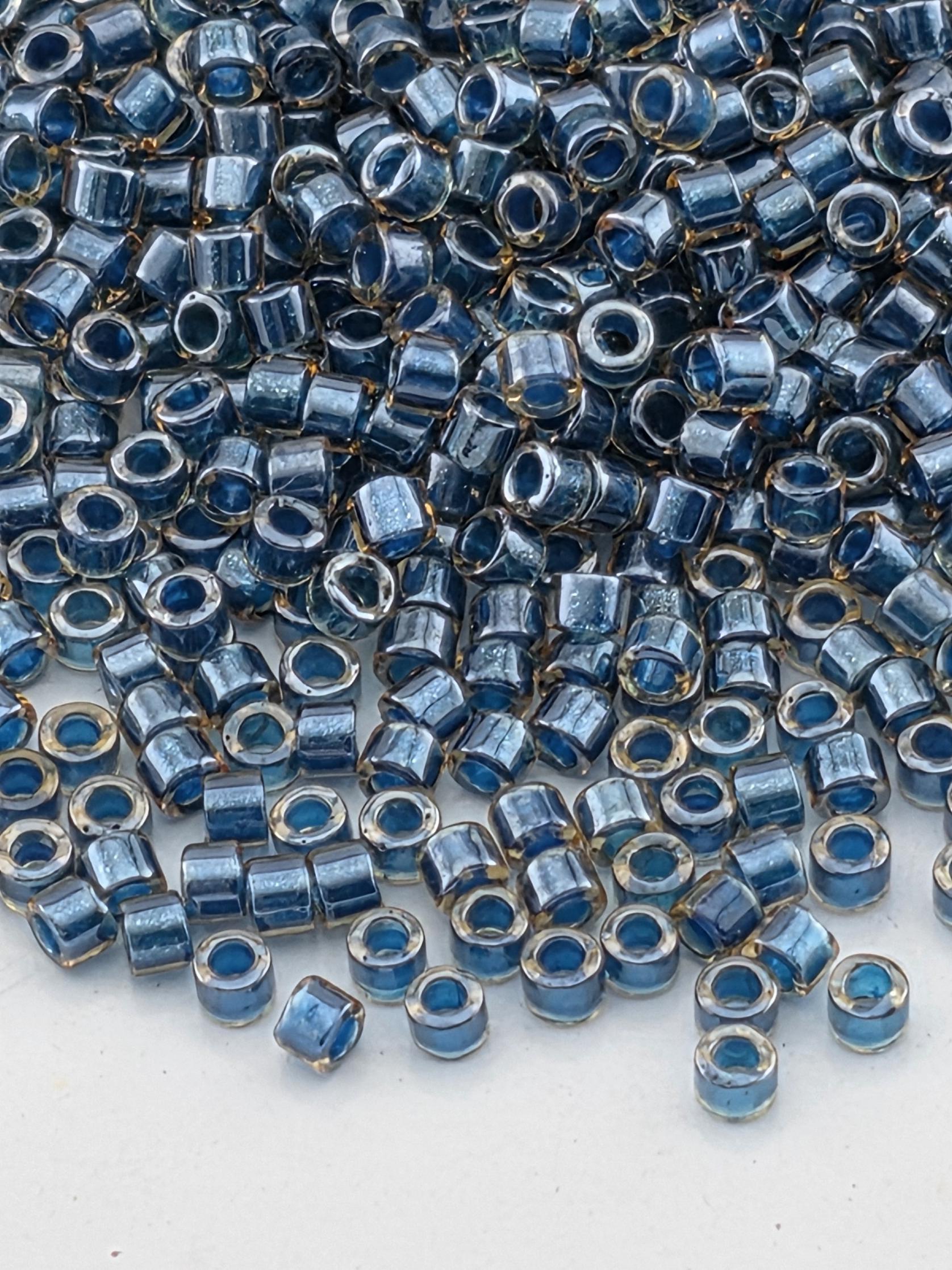 DB0921 Topaz Miyuki Seed Beads - Sparkle Duracoat With Dark Teal