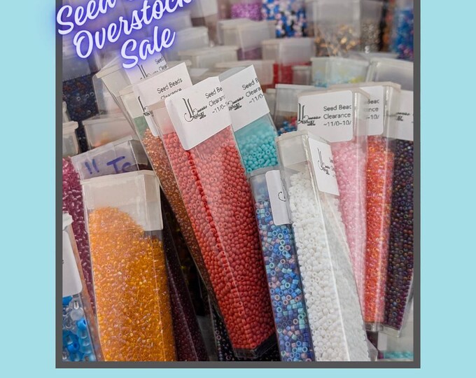 Seed Bead Mixup Sale! Name Brand Premium Quality Seed Beads Assorted Sizes and Colors Clearance