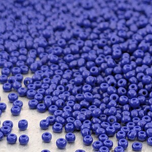 Opaque Cobalt Blue True Cuts Size 11C/0 15g pkg