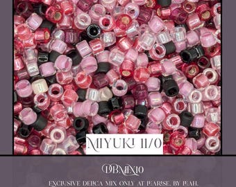 DBMIX10 Miyuki Delica Mix Seed Beads 11/0, Exclusive Bead Mix By Leah   (7.5g pkg) | Bead Weaving | High Quality Uniform Beads