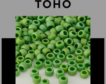 Toho Round 8/0 Seed Bead, Semi Glazed Frosted | Diy Jewelry Supply | Choose Color