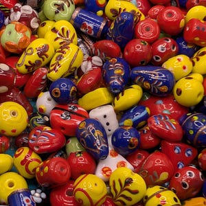 Bulk Lampwork Glass Bead Mix: Handcrafted Artisan Jewelry Making