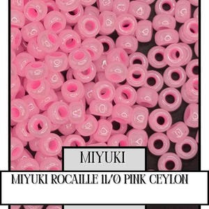 11-0531 Miyuki Rocailles 11/0 | Pink Ceylon 20g