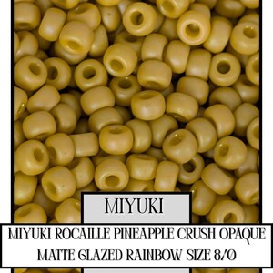 8-4692 Pineapple Crush Miyuki Seed Beads, Rainbow Matte Glazed, Japanese Rocailles, Size 8/0, 20g Package