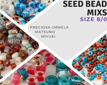 Size 8/0 Seed Bead Mix, Glass Seed Beads | Jewelry Making | 20g Bag