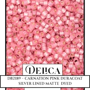 DB2189-Alabaster Silver Lined Dyed Honeysuckle  Duracoat| Miyuki Delica Size 11/0  for Jewelry Making & Bead Weaving   (7.5g pkg)
