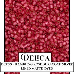 DB2175-Alabaster Silver Lined Dyed Hibiscus  Duracoat| Miyuki Delica Size 11/0  for Jewelry Making & Bead Weaving   (7.5g pkg)
