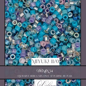 Miyuki Delica Seed Beads Mix 11/0: DBMIX34 Crafting Pack (7.5g)