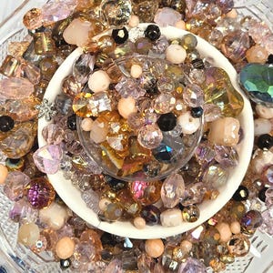 Pale Pink Bead Soup: Mixed Brand DIY Jewelry Supplies