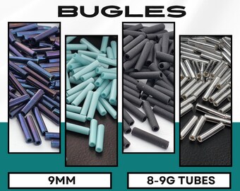 Toho Bugle Beads #3 9mm | Japanese Glass Tube | Choose Your Color