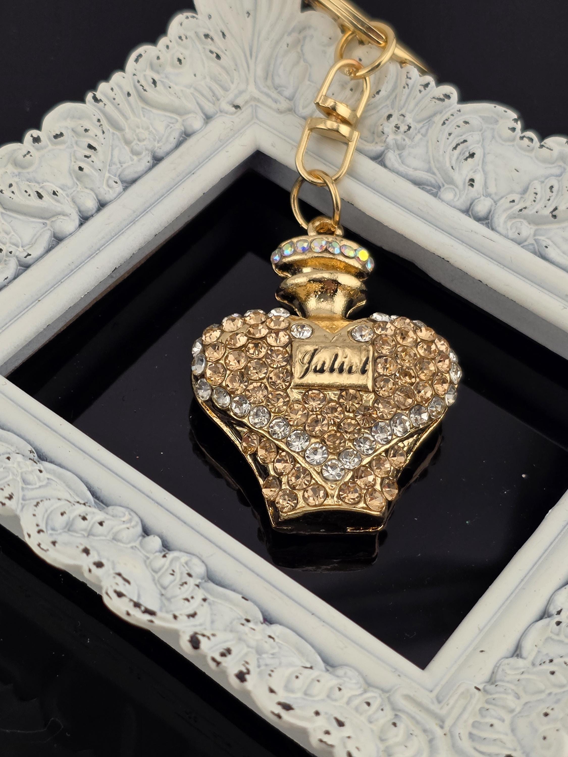 Heart Perfume Bottle Keychain - Etsy display picture 1