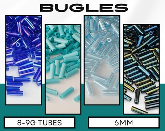 Toho Bugle Beads #2 6mm | Japanese Glass Tube | Choose Your Color