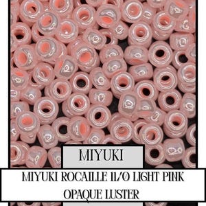 11-0427 Miyuki Rocailles 11/0 | Light Pink Opaque Luster 20g