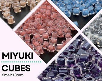 Miyuki 1.8mm Square Seed Beads 15g