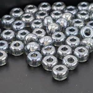 6/0 Transparent Black Luster 15g pkg