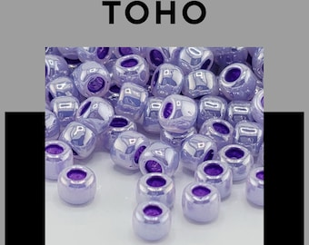 Toho Round 8/0 Seed Beads, Ceylon Colors - Choose Your Color, Diy Jewelry Supply | Tube 2.5 Inch