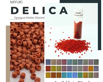 Bead Lot, Opaque Matte Glazed Seed Bead Colors | DIY Jewelry Supply - Choose Your Finish