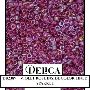 DB2389 - Violet Rose Inside Color Lined Sparkle