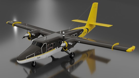DHC-6 Twin Otter 3D Model - Etsy