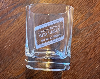Collectible Johnnie Walker Red Label Whiskey Glass