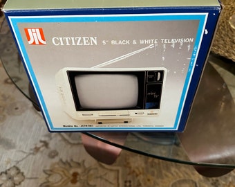 Citizen 5” Black & White Television - Never used - In Box