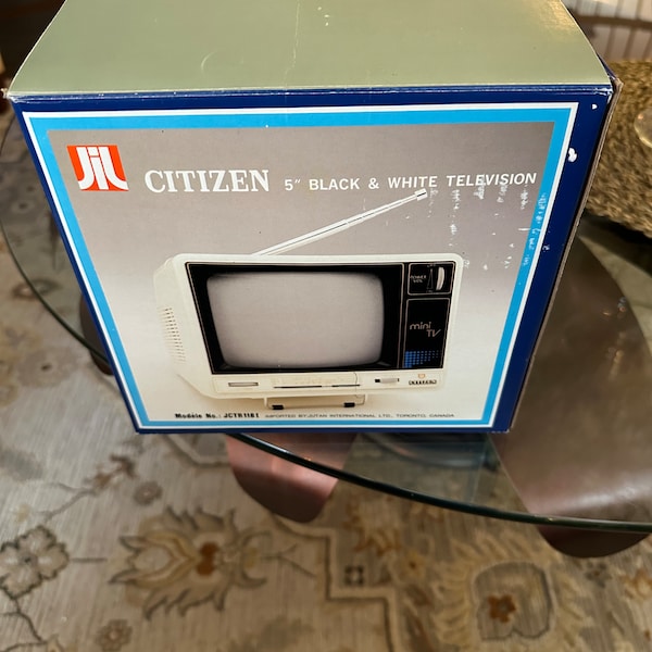 Citizen 5” Black & White Television - Never used - In Box