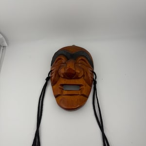 Korean Traditional Yangban Tal Wooden Carved Mask