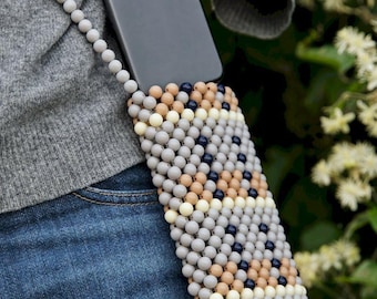Hay Perla Perlen Handytasche Umhängetasche - Handgefertigte Acrylperlen