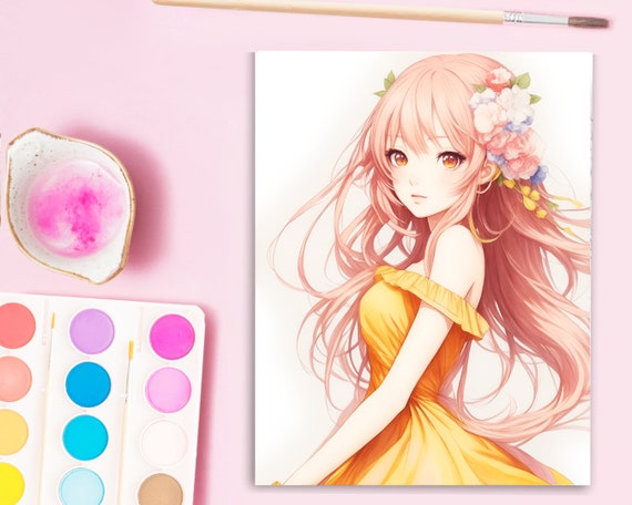 Draw & Color Anime Kit Learn to Draw and Color Manga Cuties