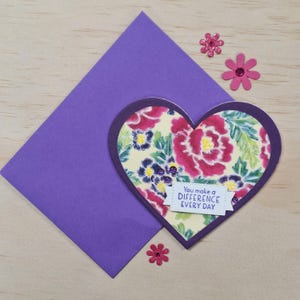 Handmade Card | Floral Greeting Card | Card for Someone Special | Card for Friend | Card for Her | Motivational Card