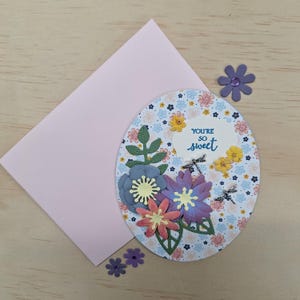 Handmade Card | Greeting Card | Card for Her | Card for Someone Special | Card for a Friend | Birthday Card | Floral Greeting Card